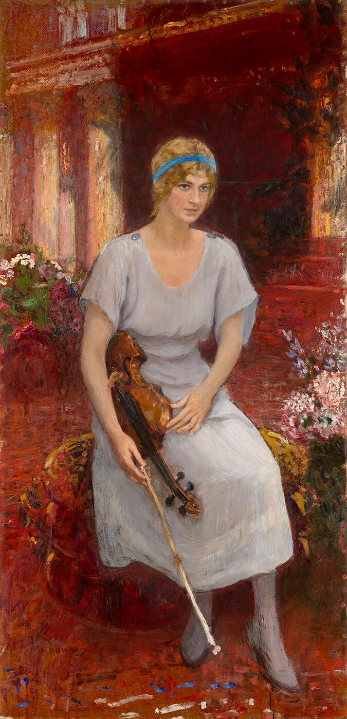 Portrait of the Violinist Cecilia Hansen