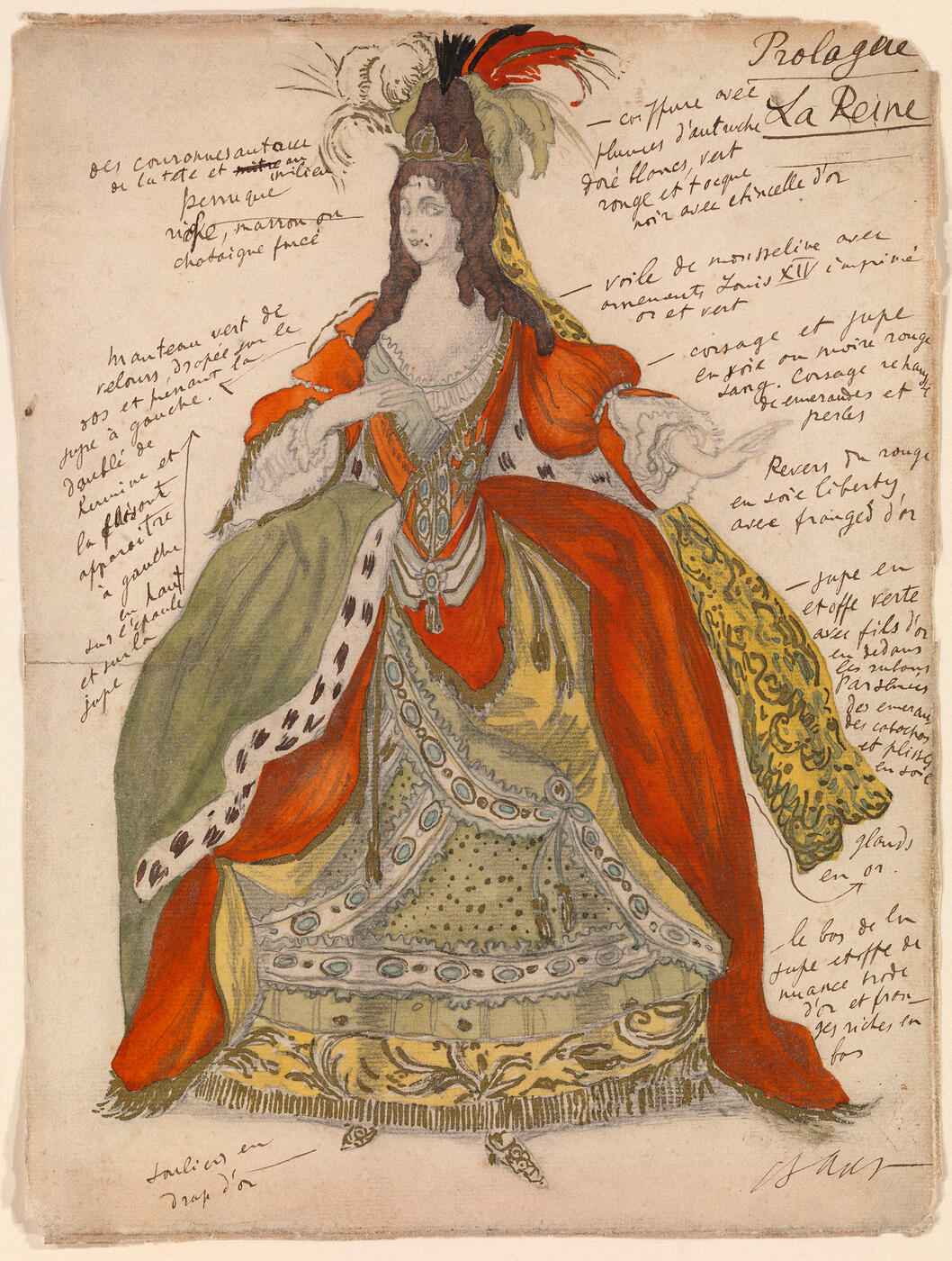 Costume Design for the Queen from "Sleeping Beauty"
