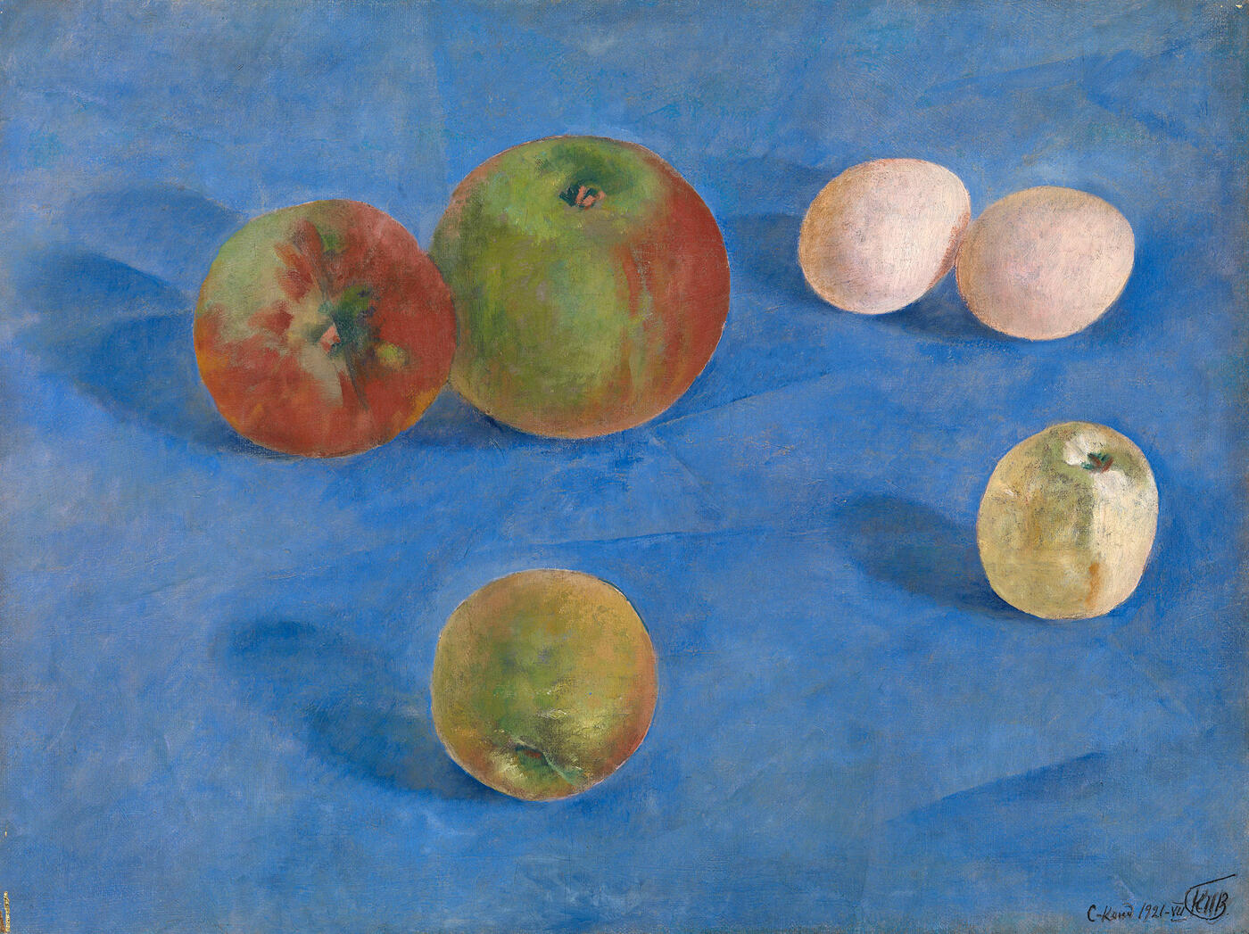 Still Life. Apples and Eggs