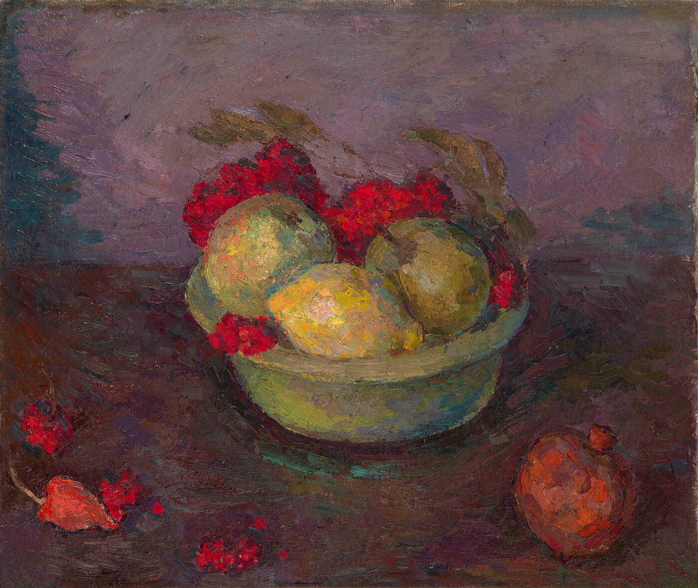 Still Life with Rowan Berries and Fruit
