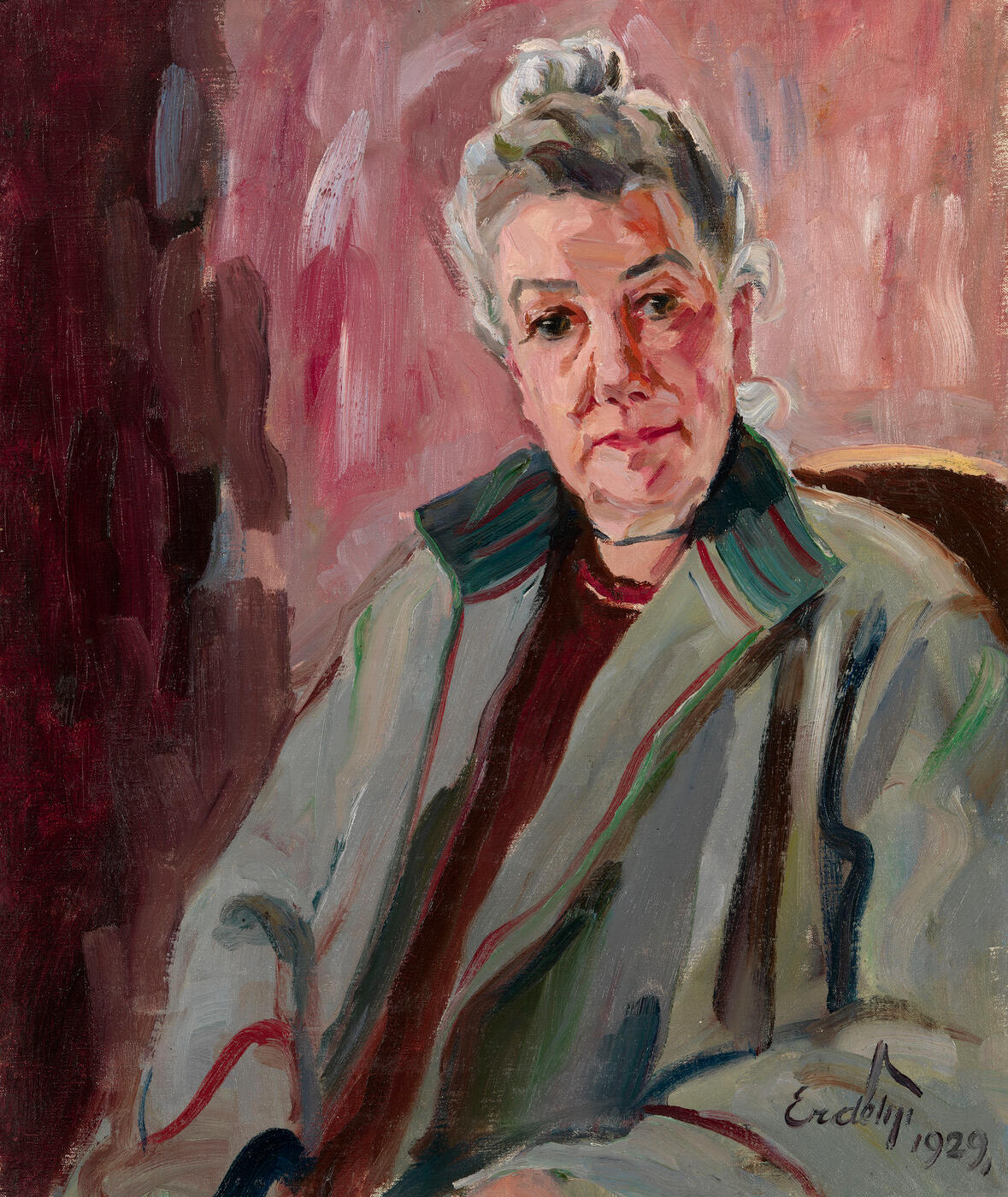 Portrait of a Lady in a Green Jacket