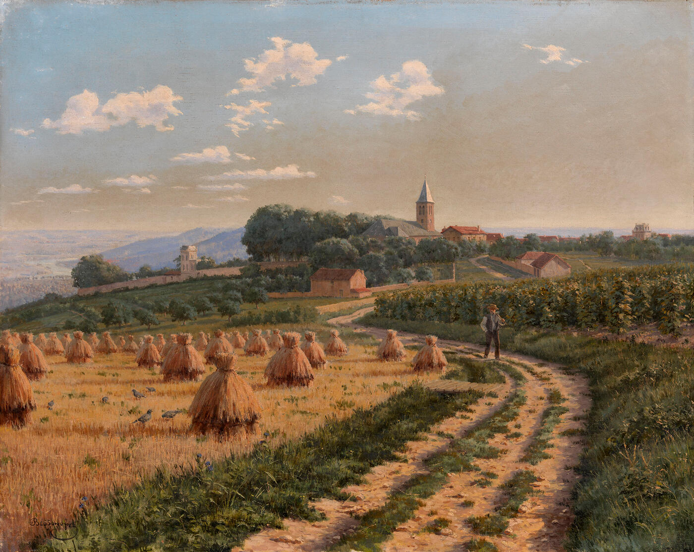 Landscape with Haystacks