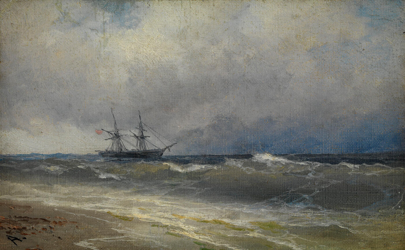 A Ship in Stormy Waters