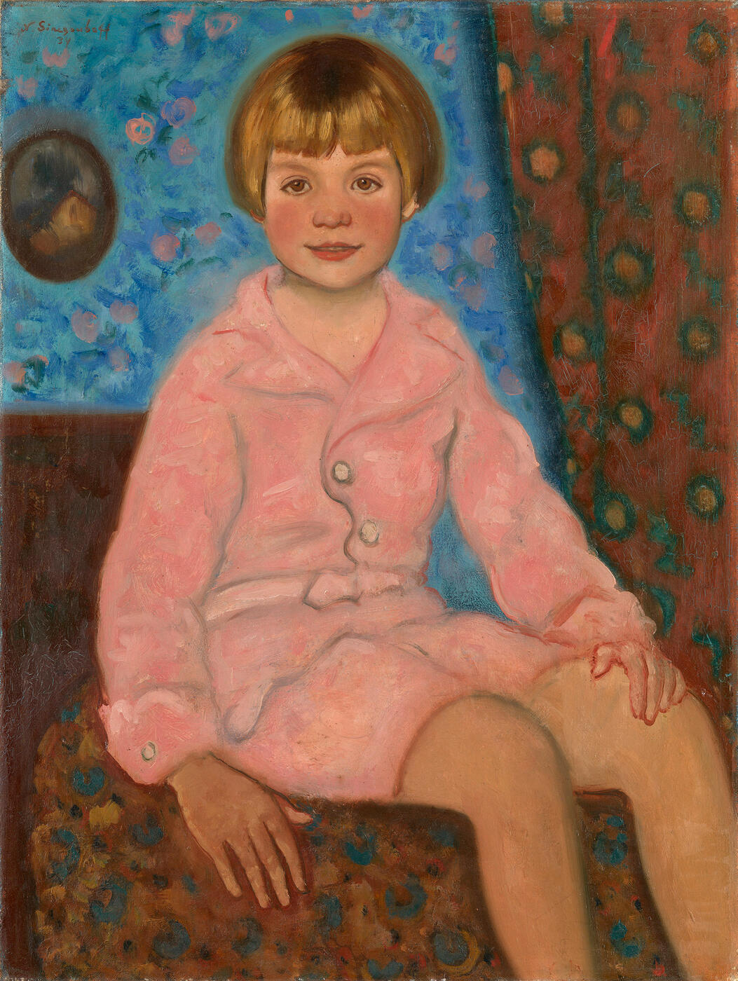 Portrait of a Child in Pink