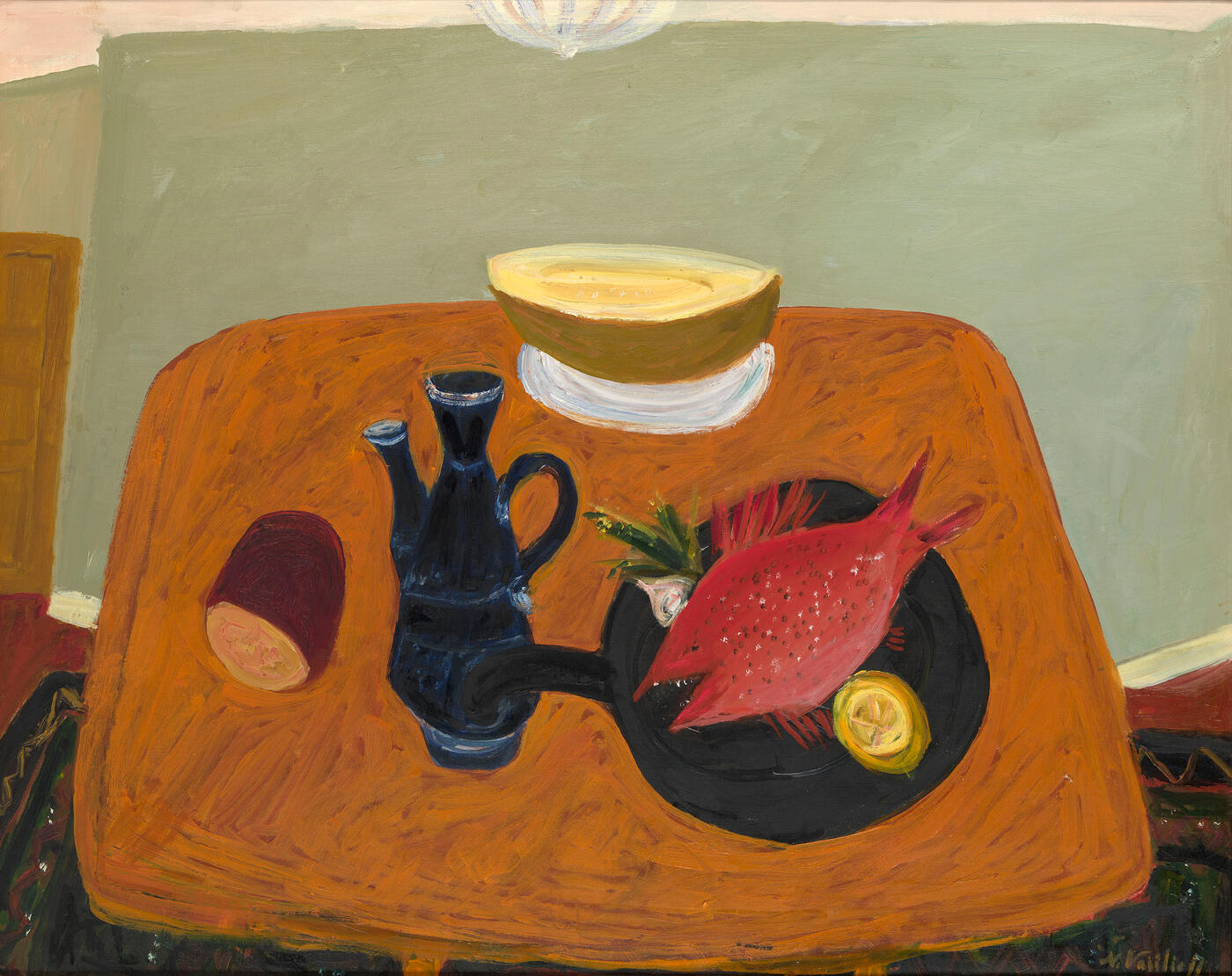 Still Life with Red Fish