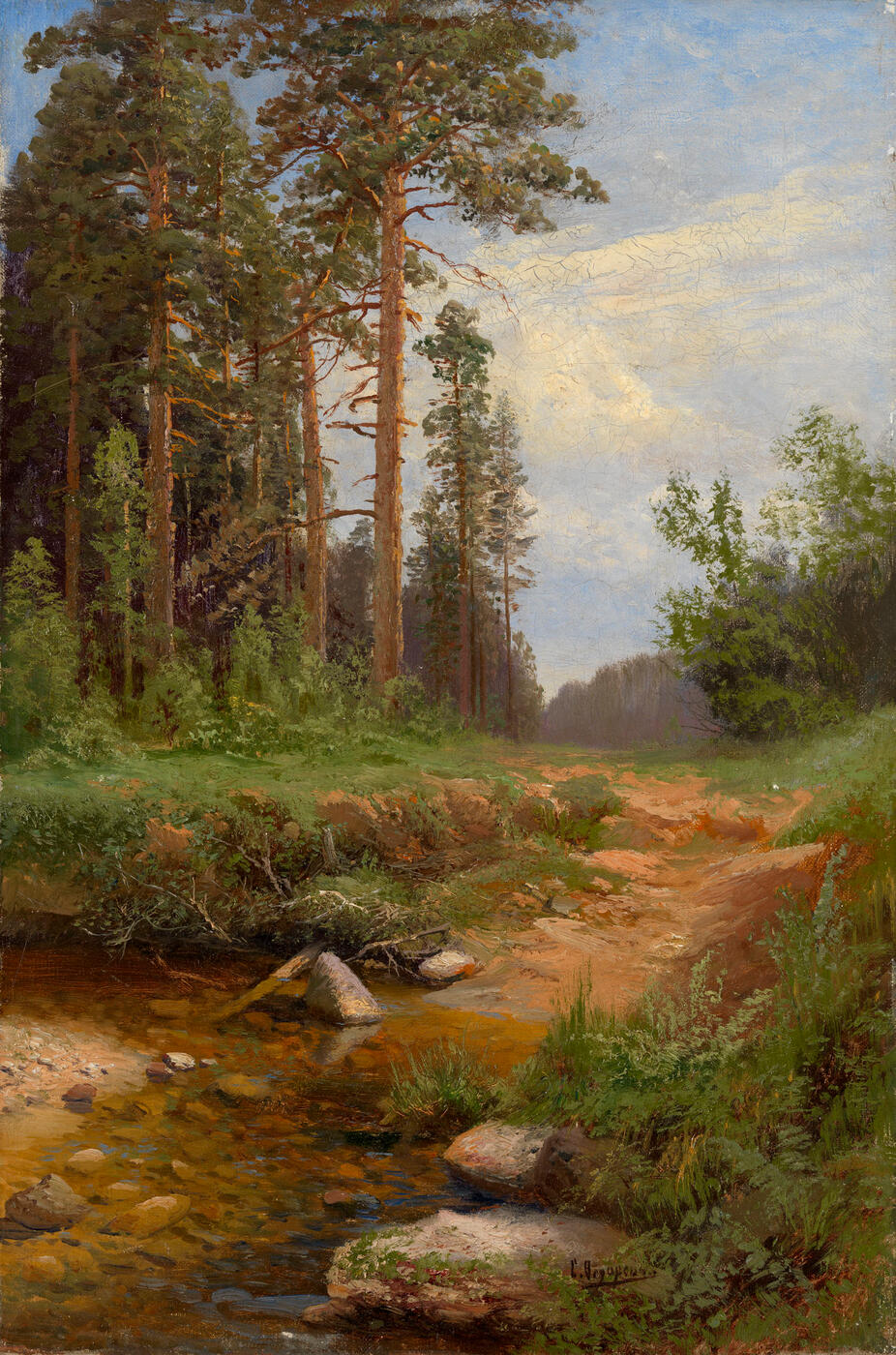 Forest Landscape with a Brook