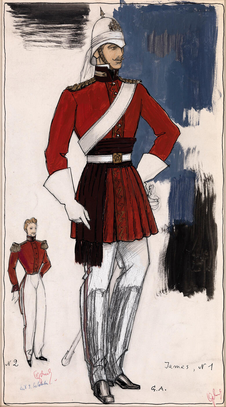 Costume Designs for Max Ophüls's Film "Lola Montès"