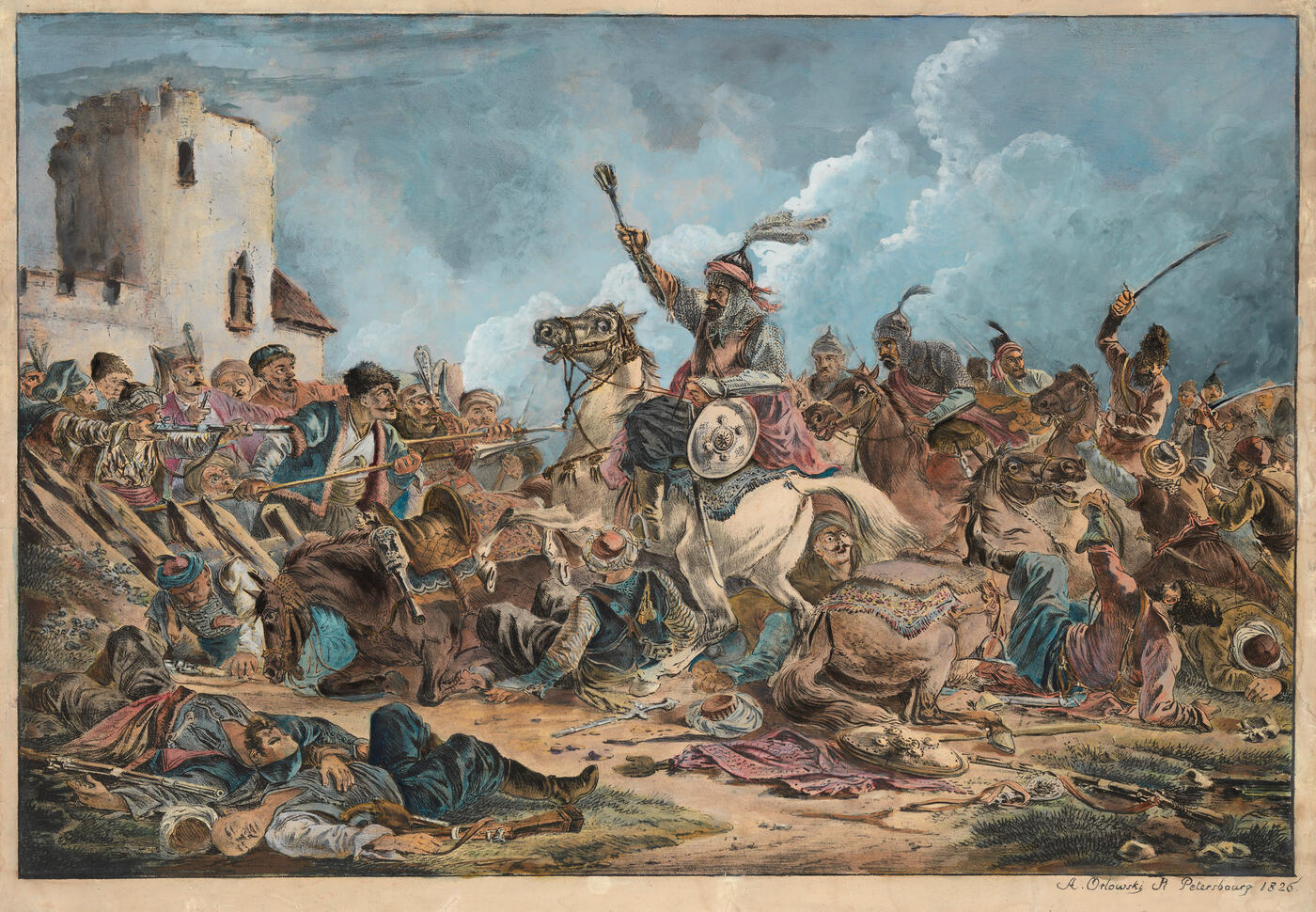 Battle Between the Georgians and Mountain Tribes
