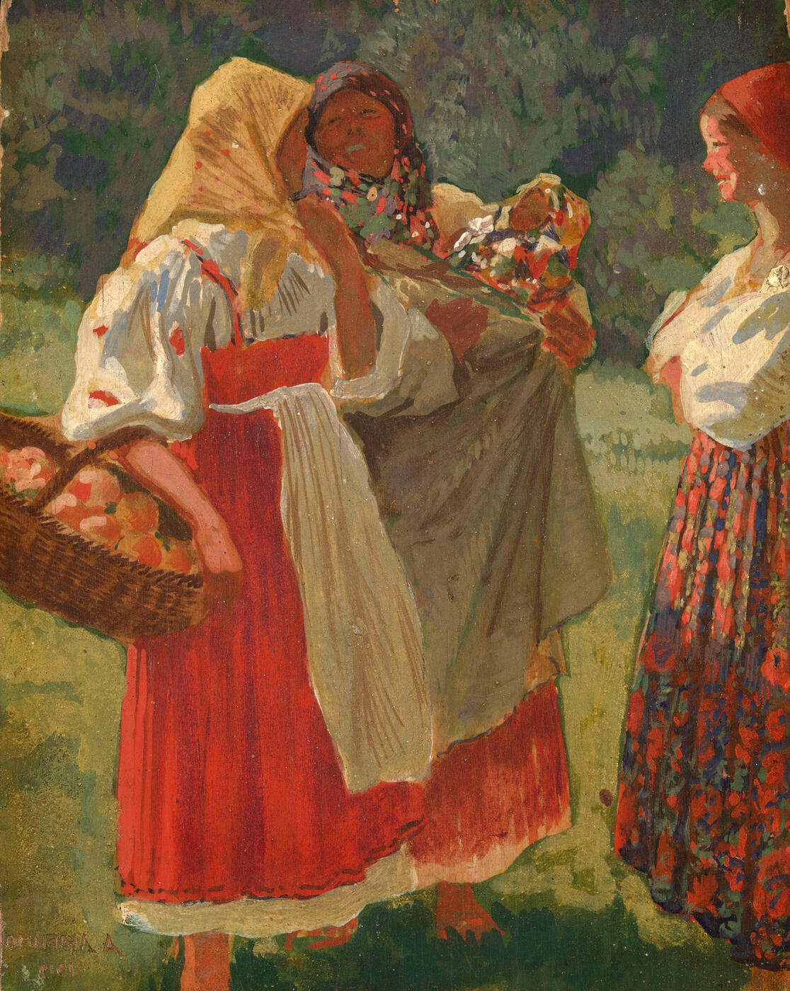 Peasant Women Gossiping