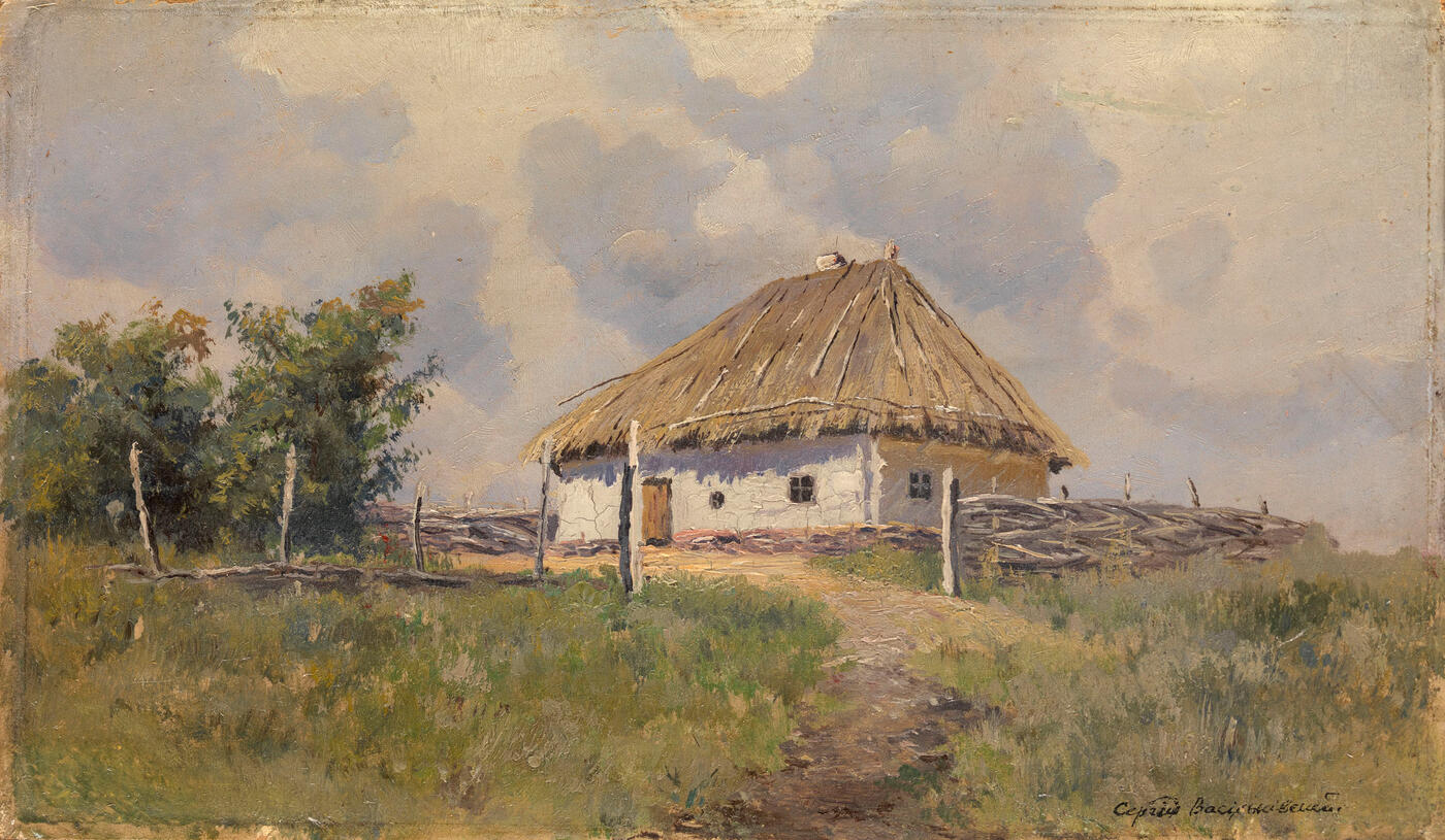 Ukrainian Hut on a Hill