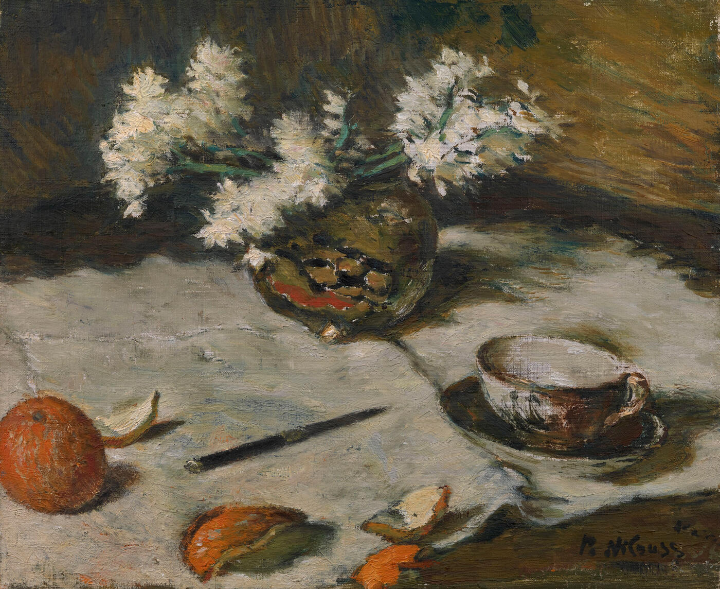 Still Life with an Orange and a Teacup