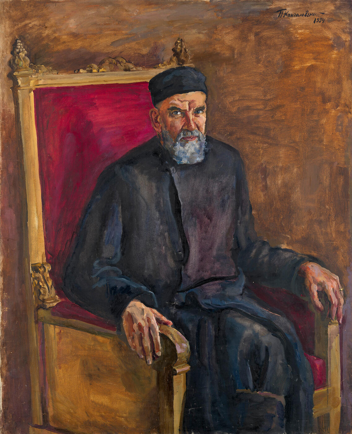 Portrait of the Artist's Brother, the Historian Dmitri Petrovich Konchalovsky