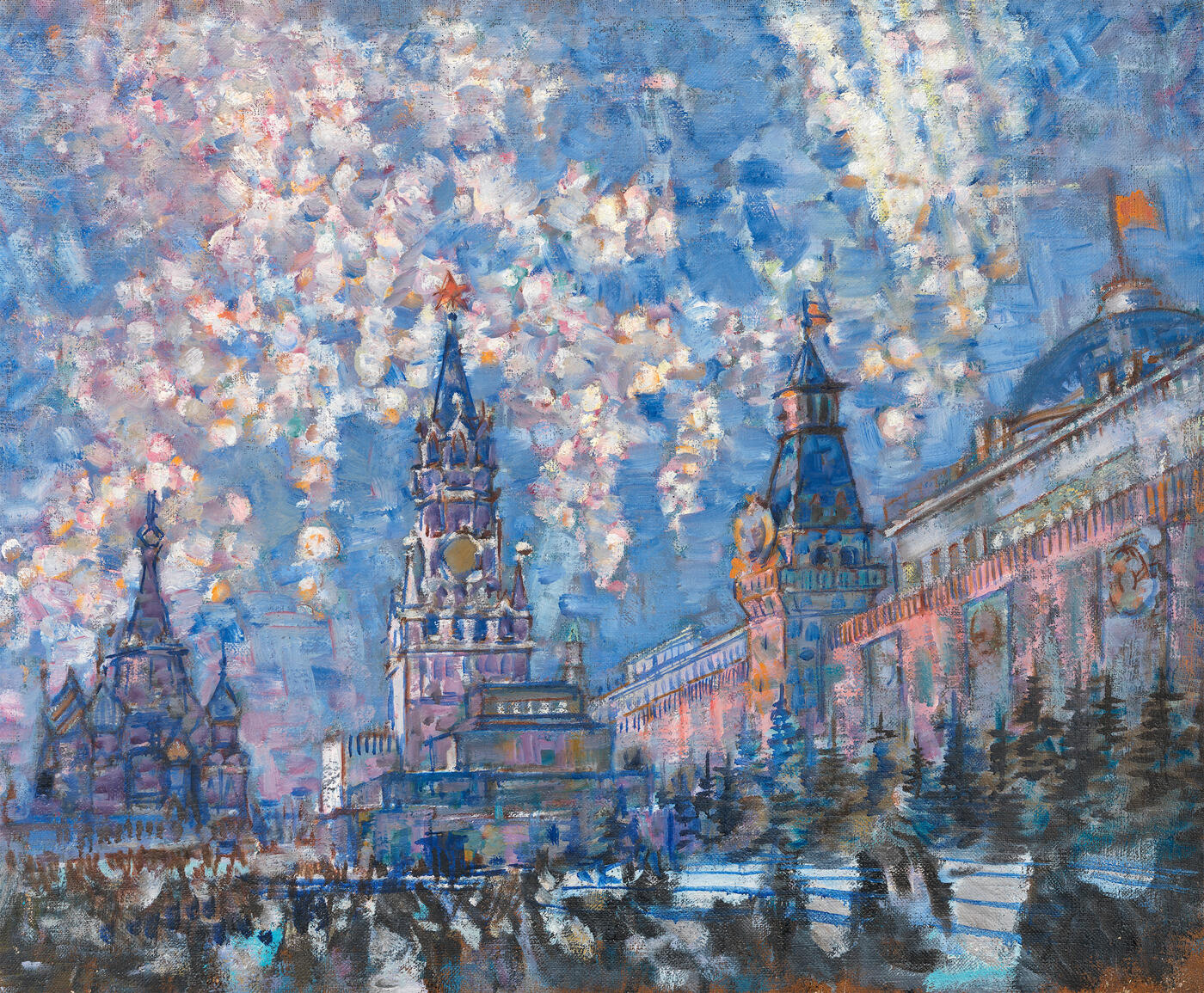 Fireworks in Red Square