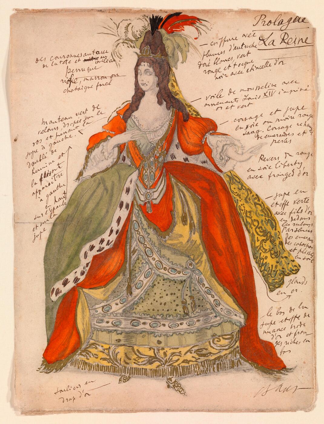Costume Design for the Queen from "Sleeping Beauty"