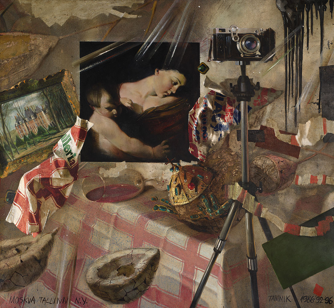Still Life with Fragment of "Madonna Loretto" Caravaggio