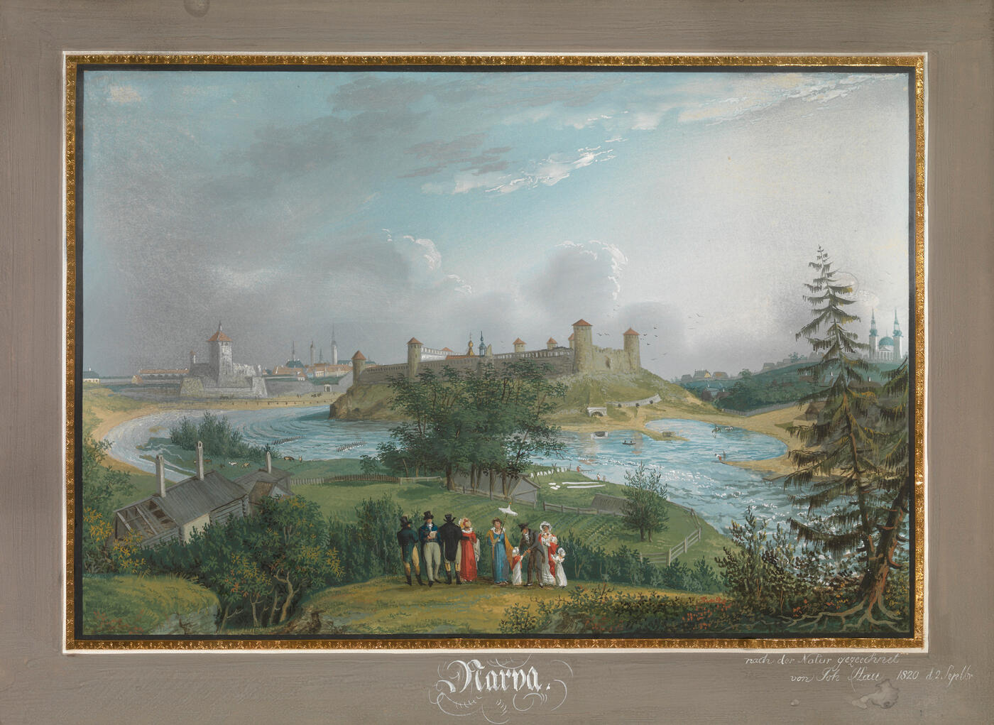 View of the Ivangorod Fortress from Narva