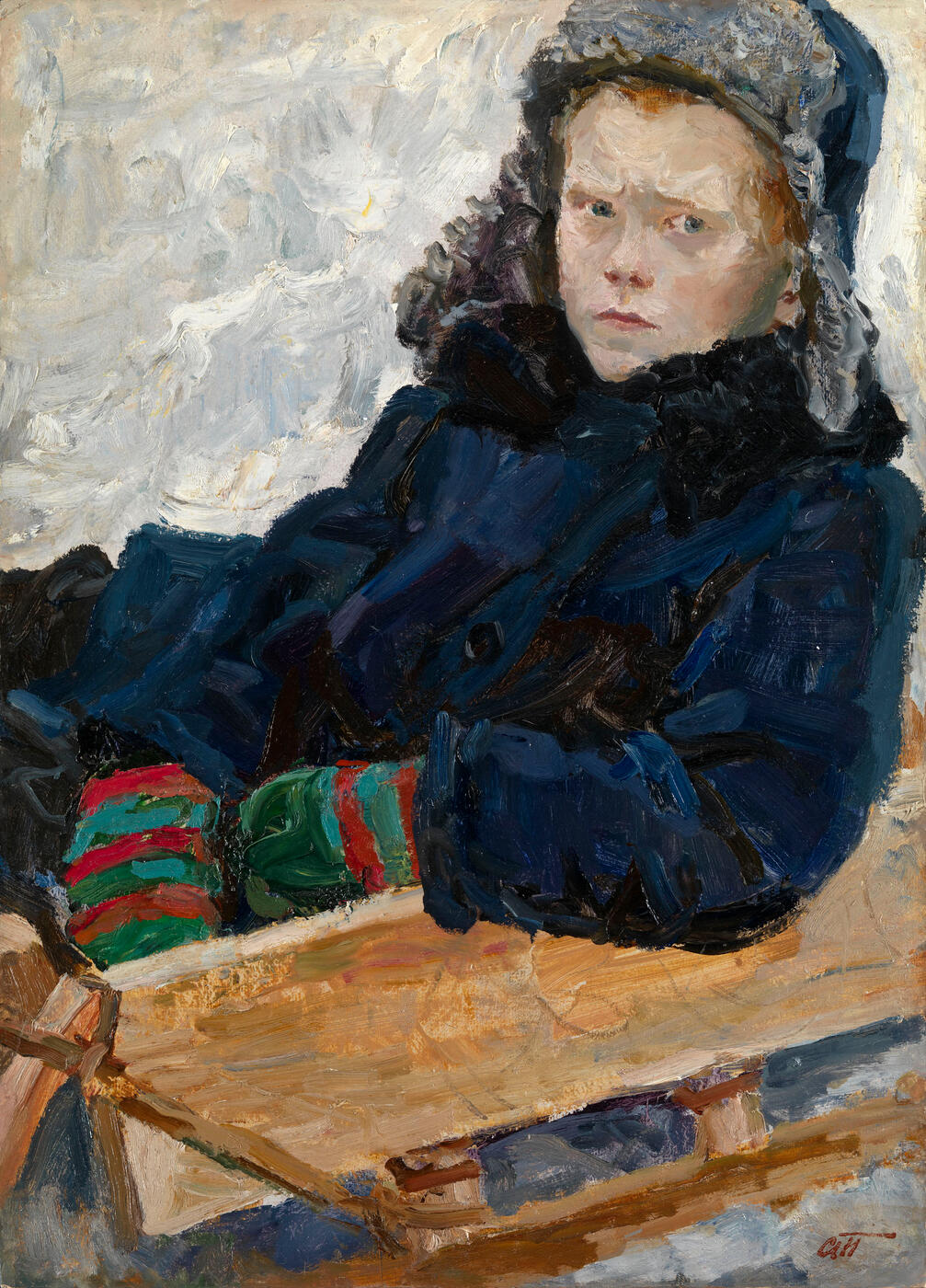 Vova Gusenkov. On the Sleigh