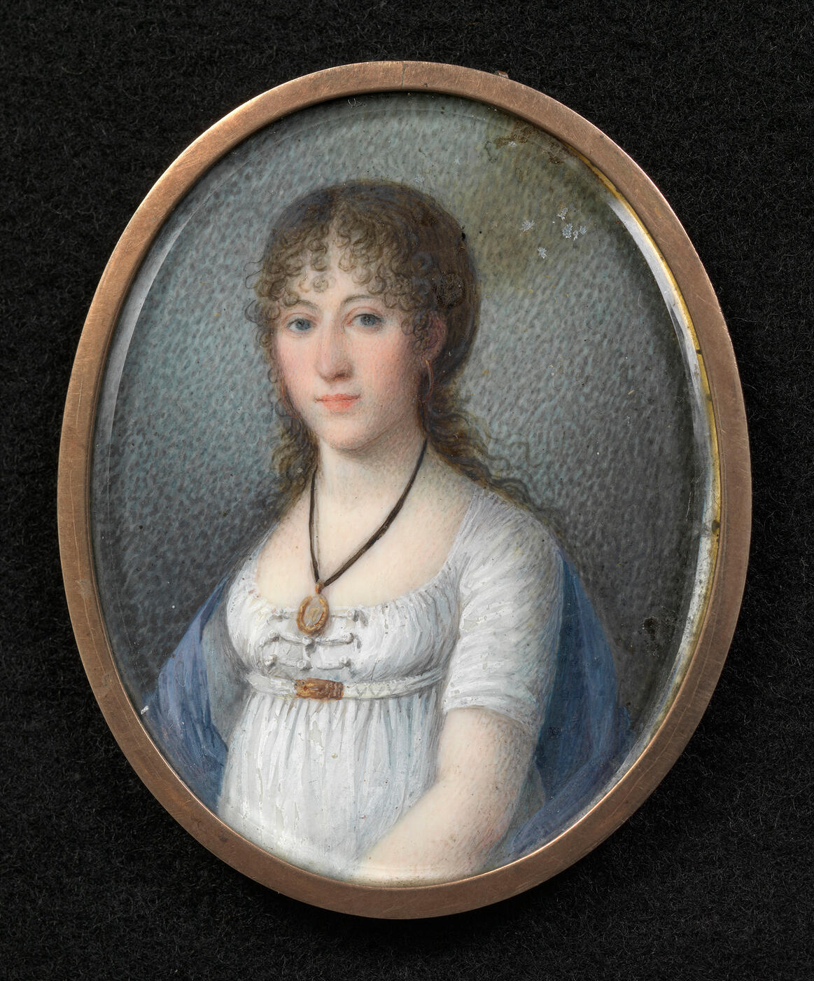 A PORTRAIT OF A YOUNG LADY WITH RINGLETS