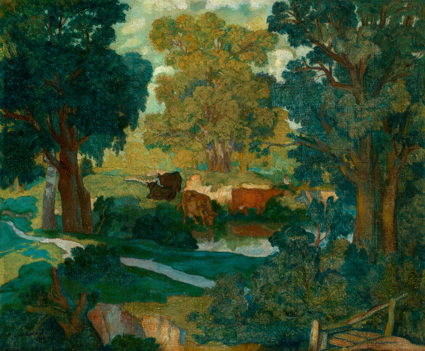 Landscape with Cows