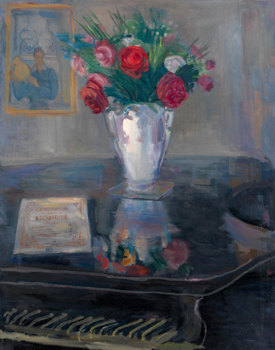 Still Life on a Grand Piano with a Portrait of E. Bebutova