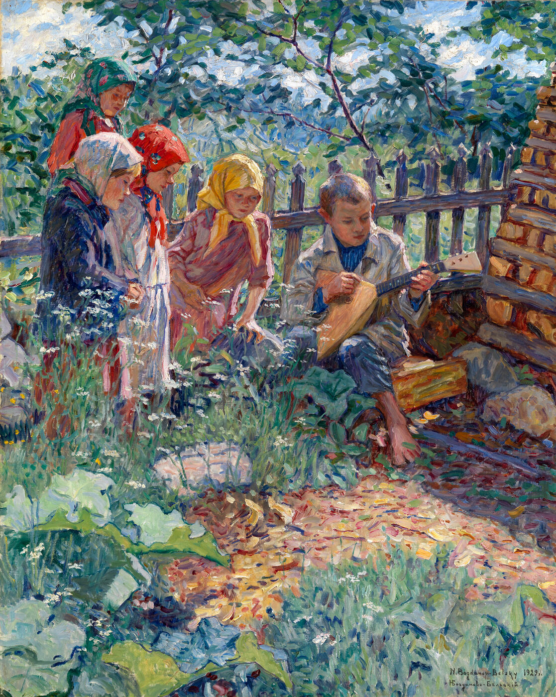 Children Playing the Balalaika