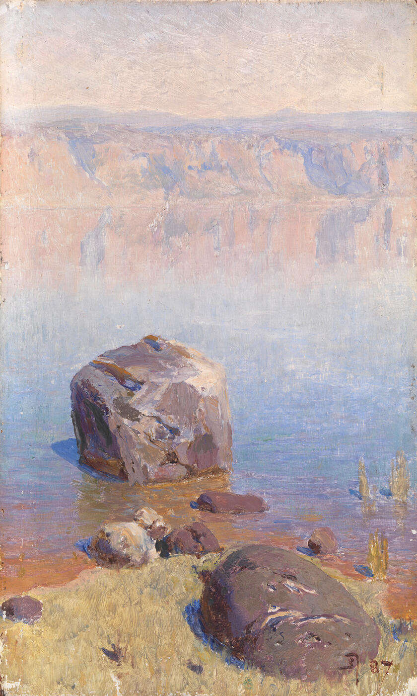 Study of Rocks by Lake Tiberias