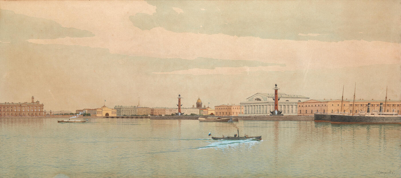View of St Petersburg from the Neva