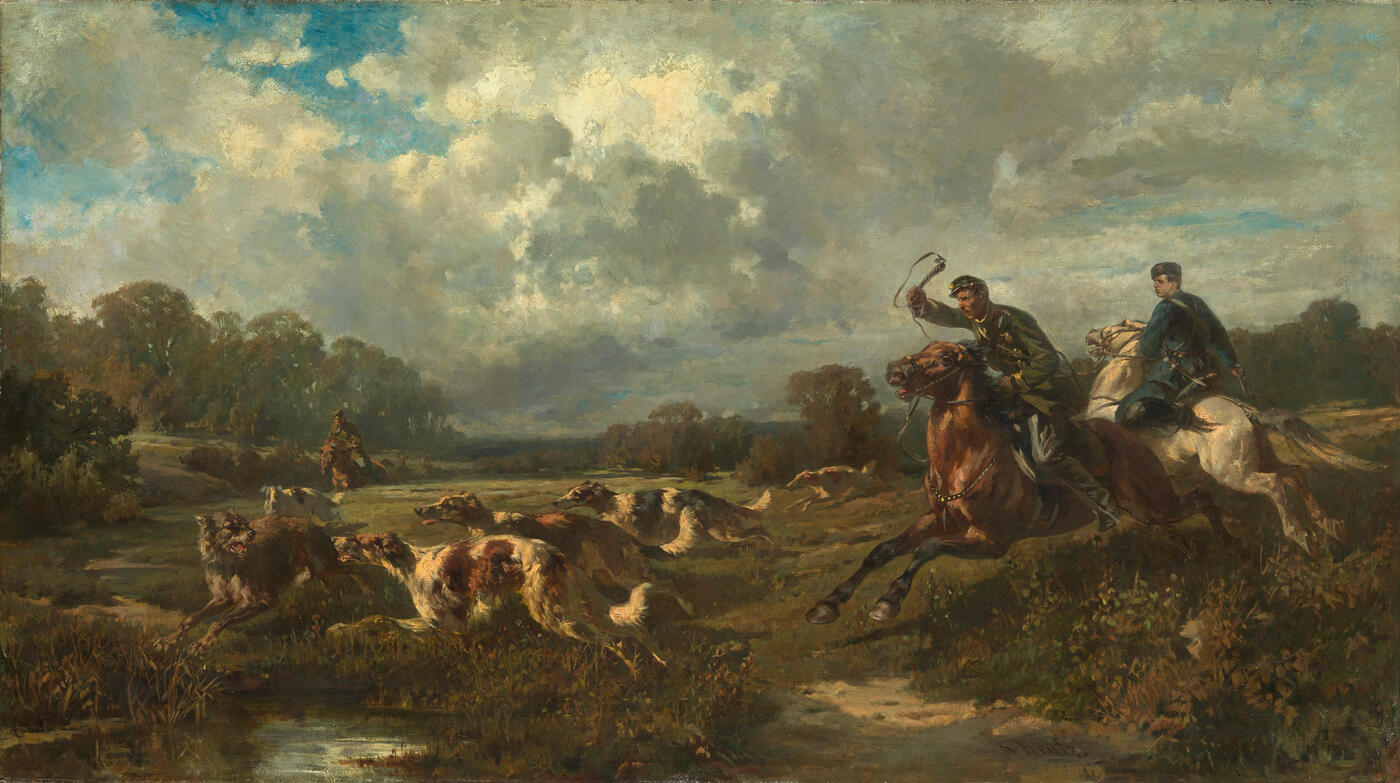 Grand Duke Vladimir Alexandrovich on a Wolf Hunt