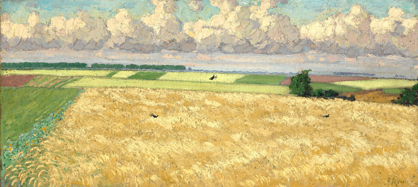 Corn Field and Ploughed Field, double-sided