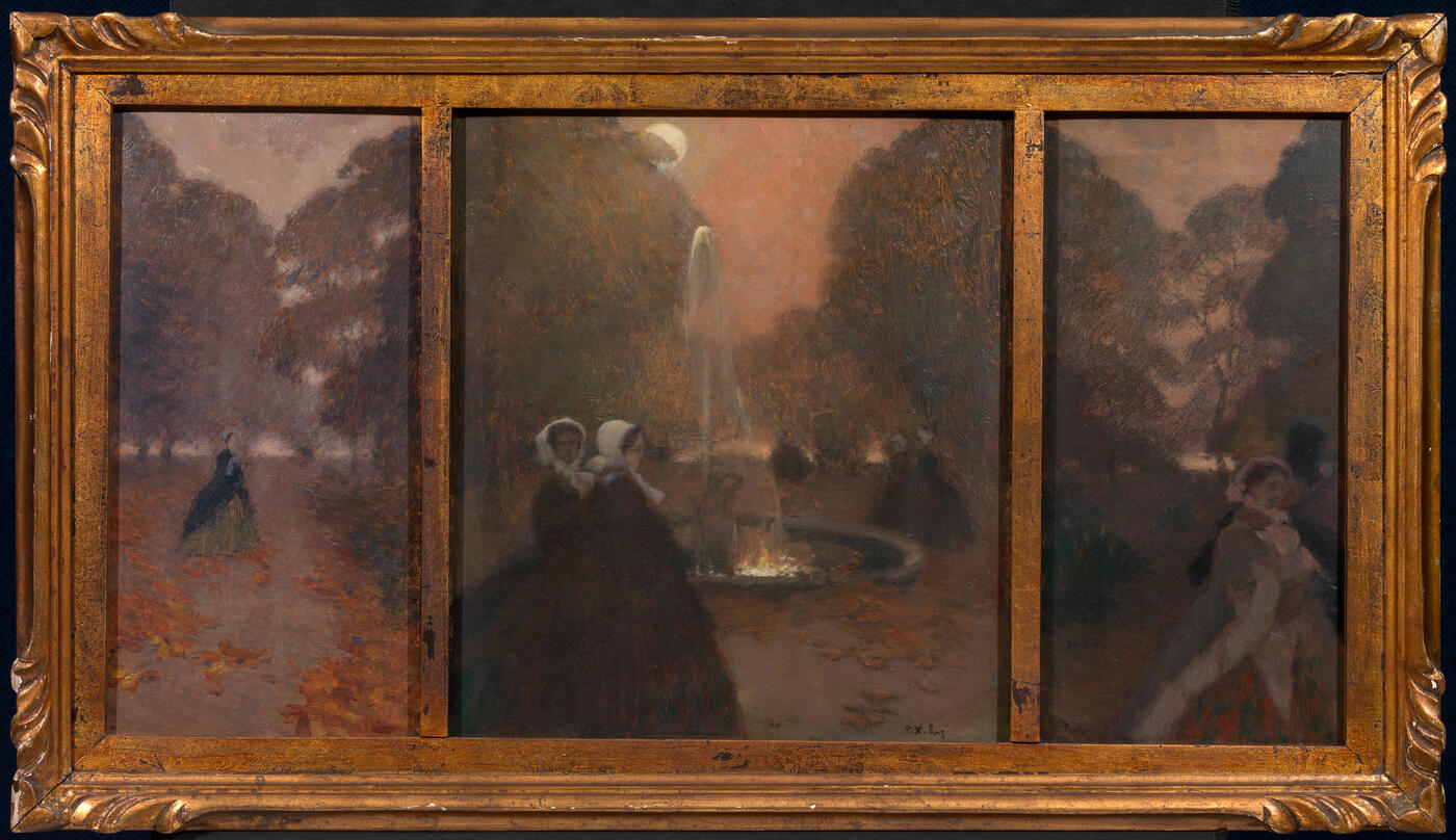 By the Fountain, triptych