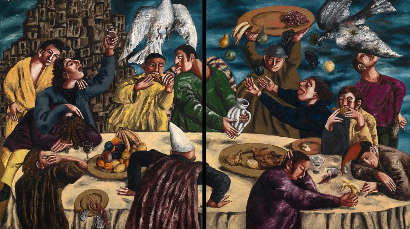 Feast in the Time of Plague, diptych