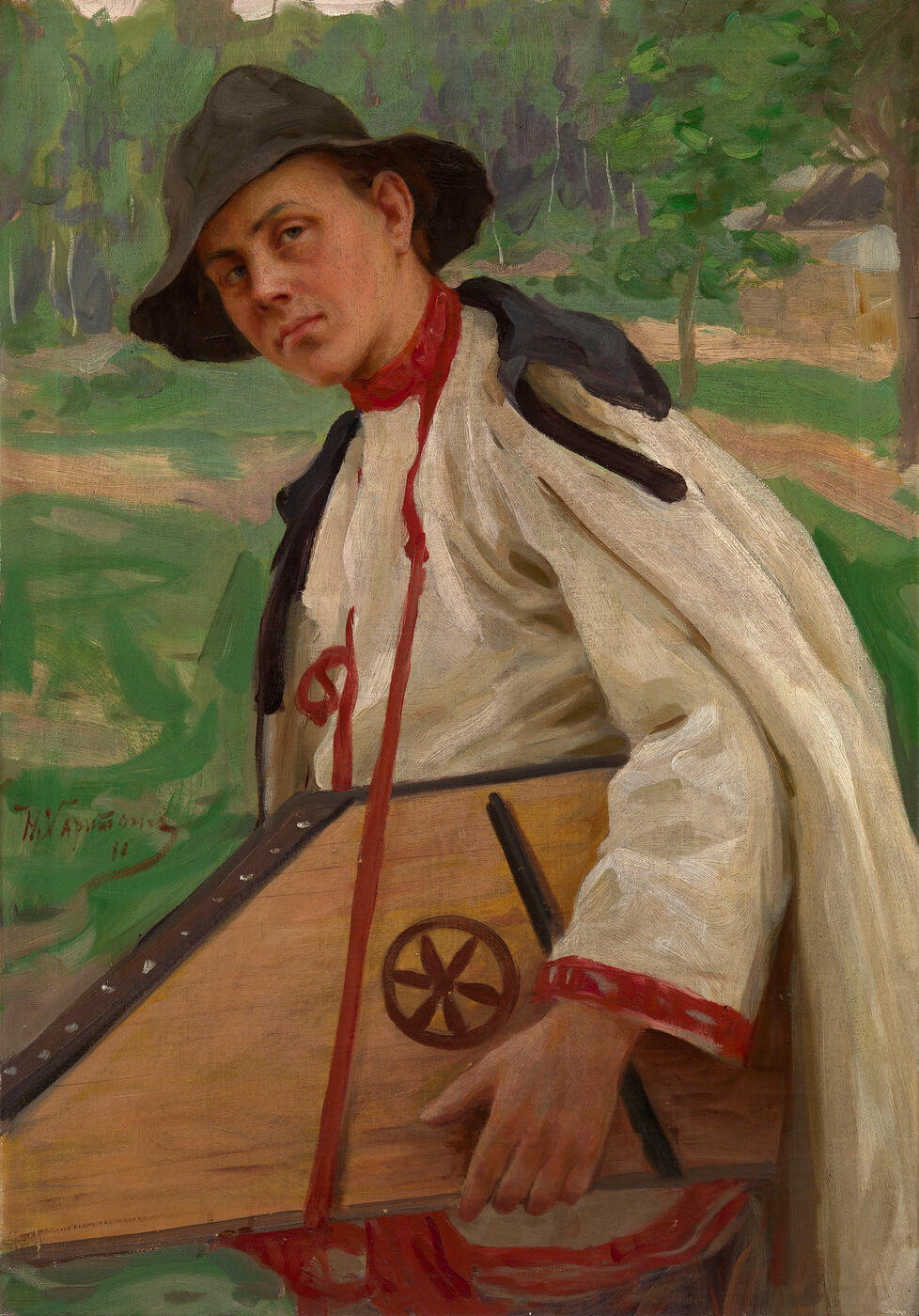 Young Musician with a Kokle