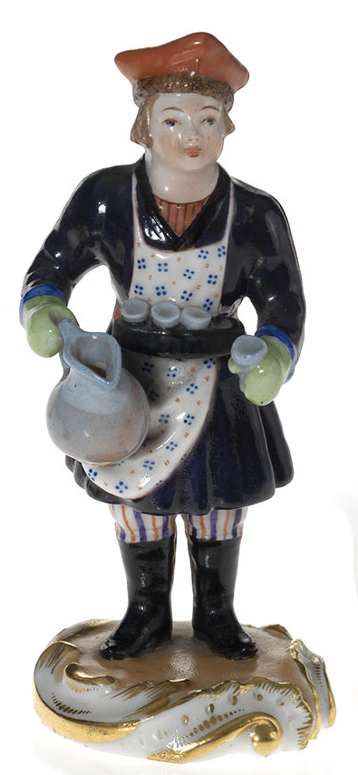 A Porcelain Figurine of a Kvass Vendor