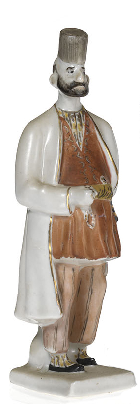 A Porcelain Figurine of a Caucasian Man