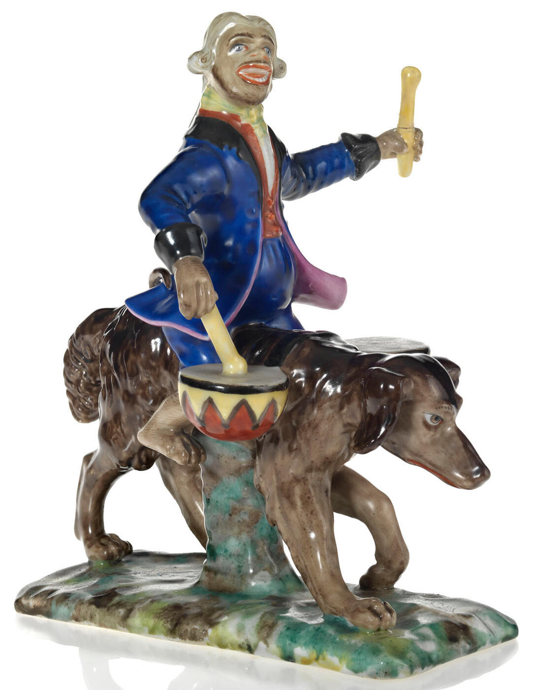 A Porcelain Composition "Monkey Riding the Dog"