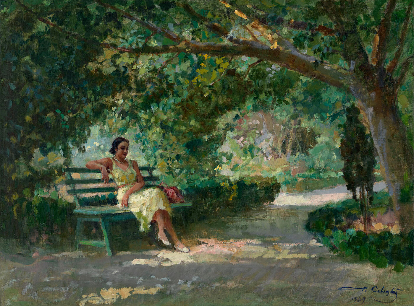 Girl on a Bench
