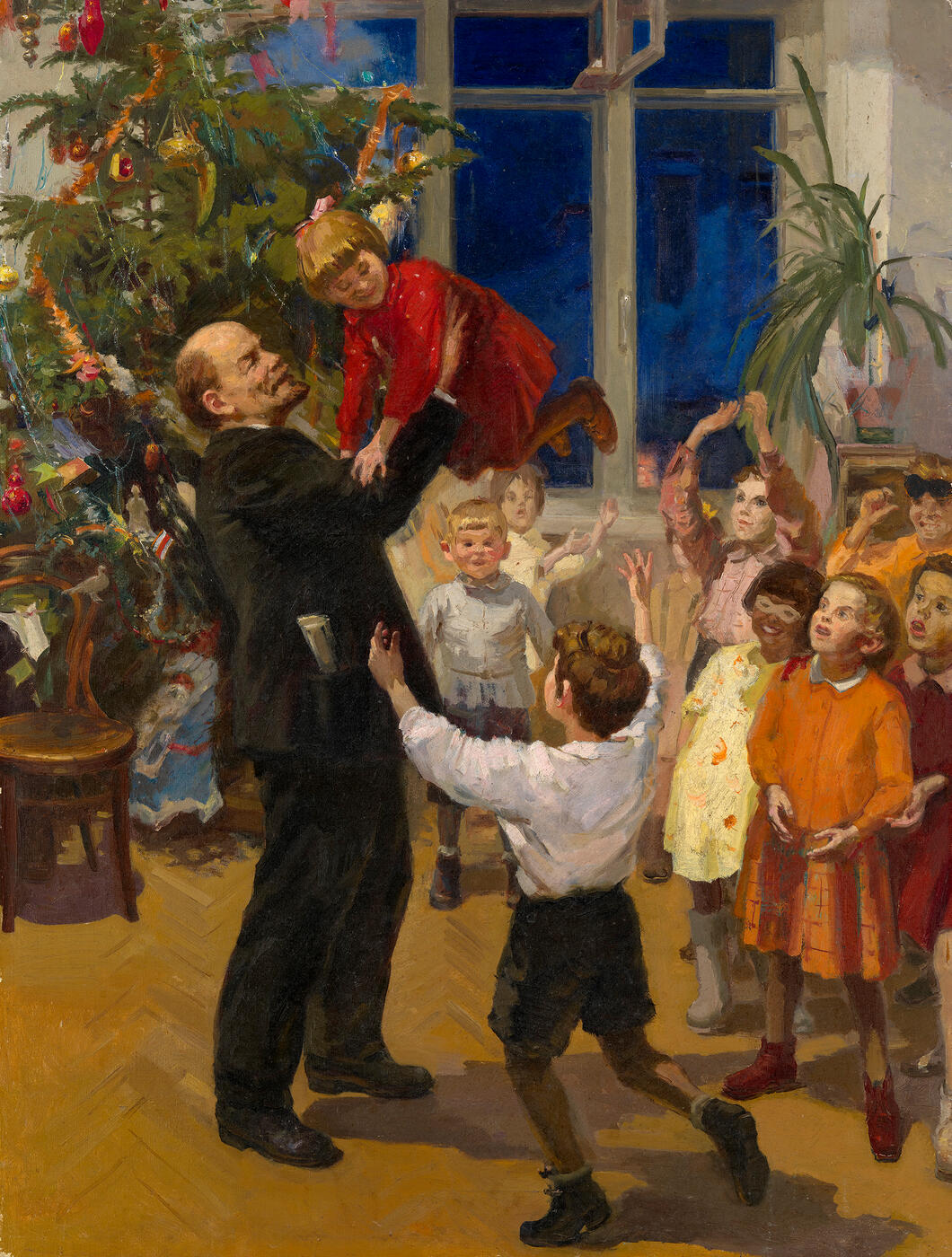 Lenin and Children at a New Year Party