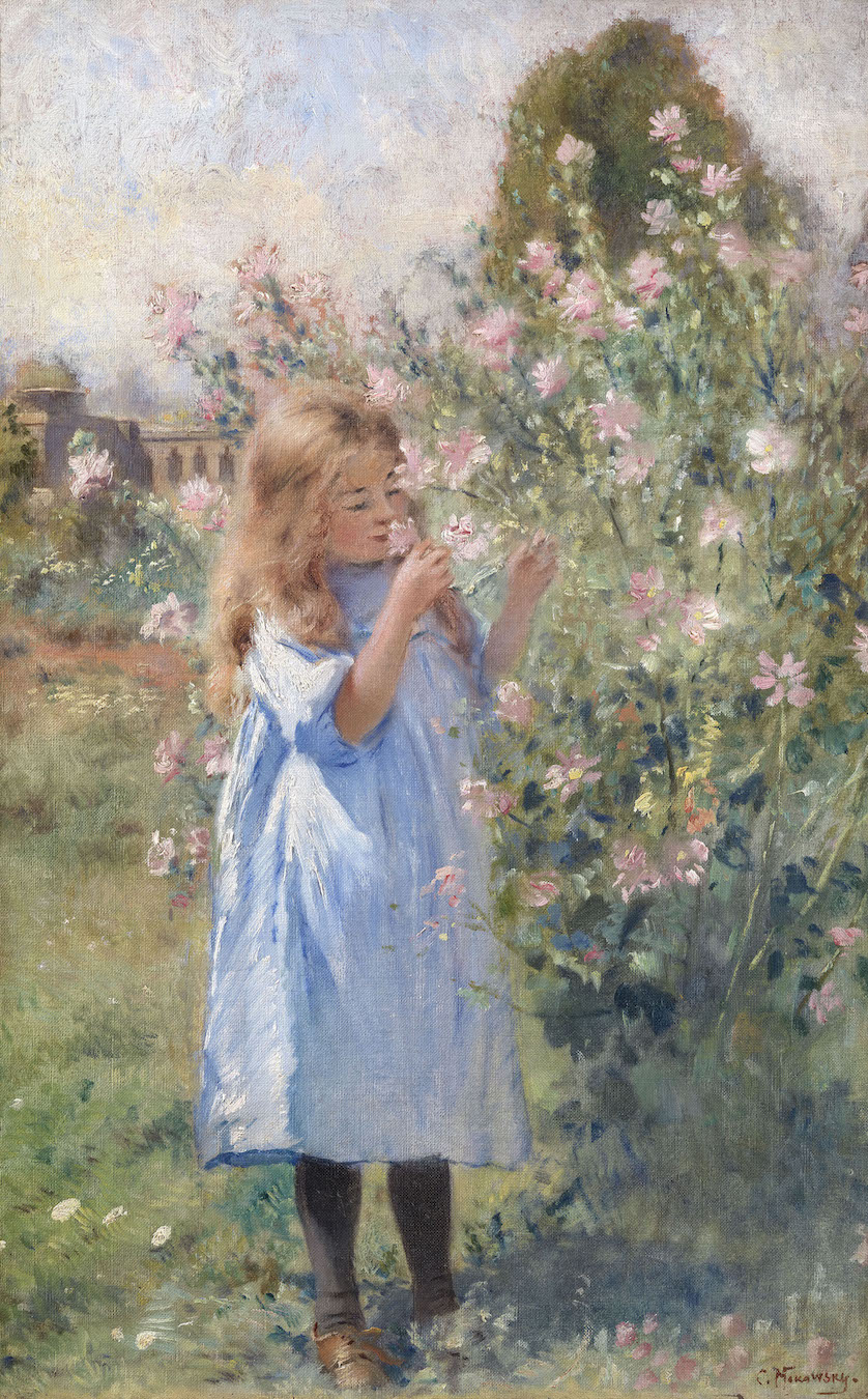 Portrait of the Artist's Daughter Olga in the Garden
