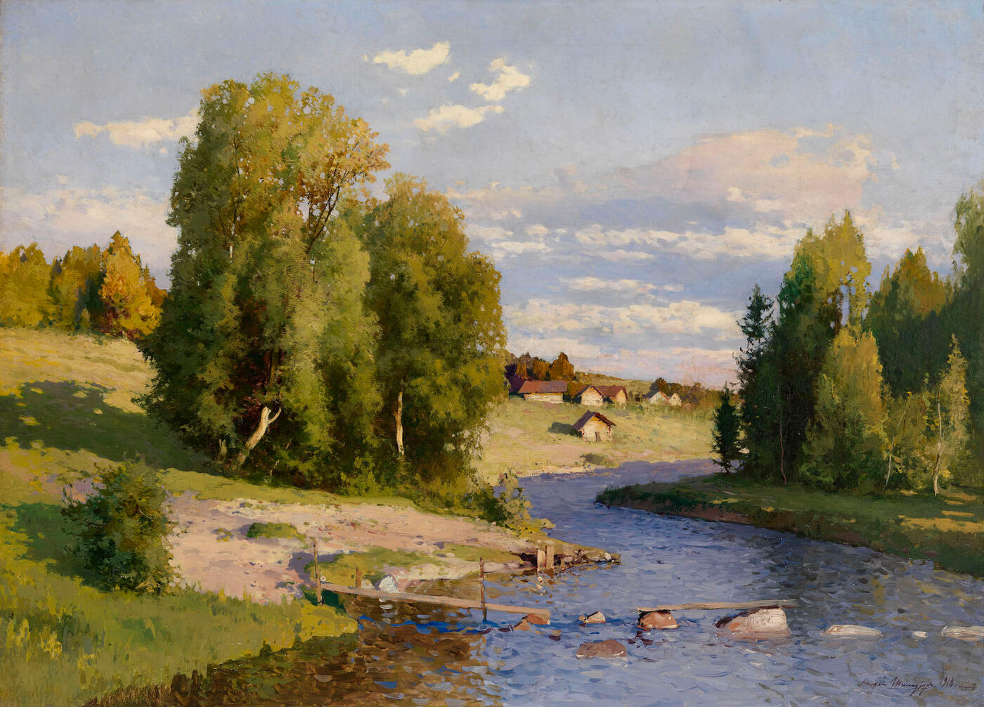 Summer Landscape with a River