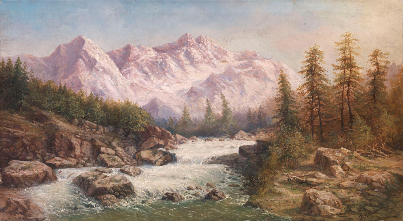 Mountain Landscape with a River