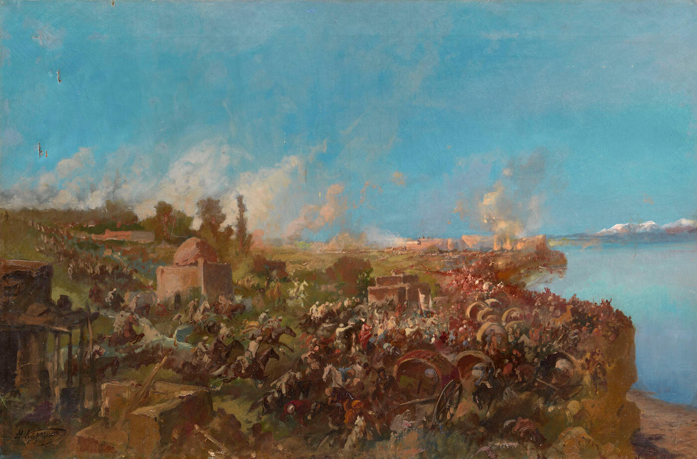 Battle of Makhram in Turkestan