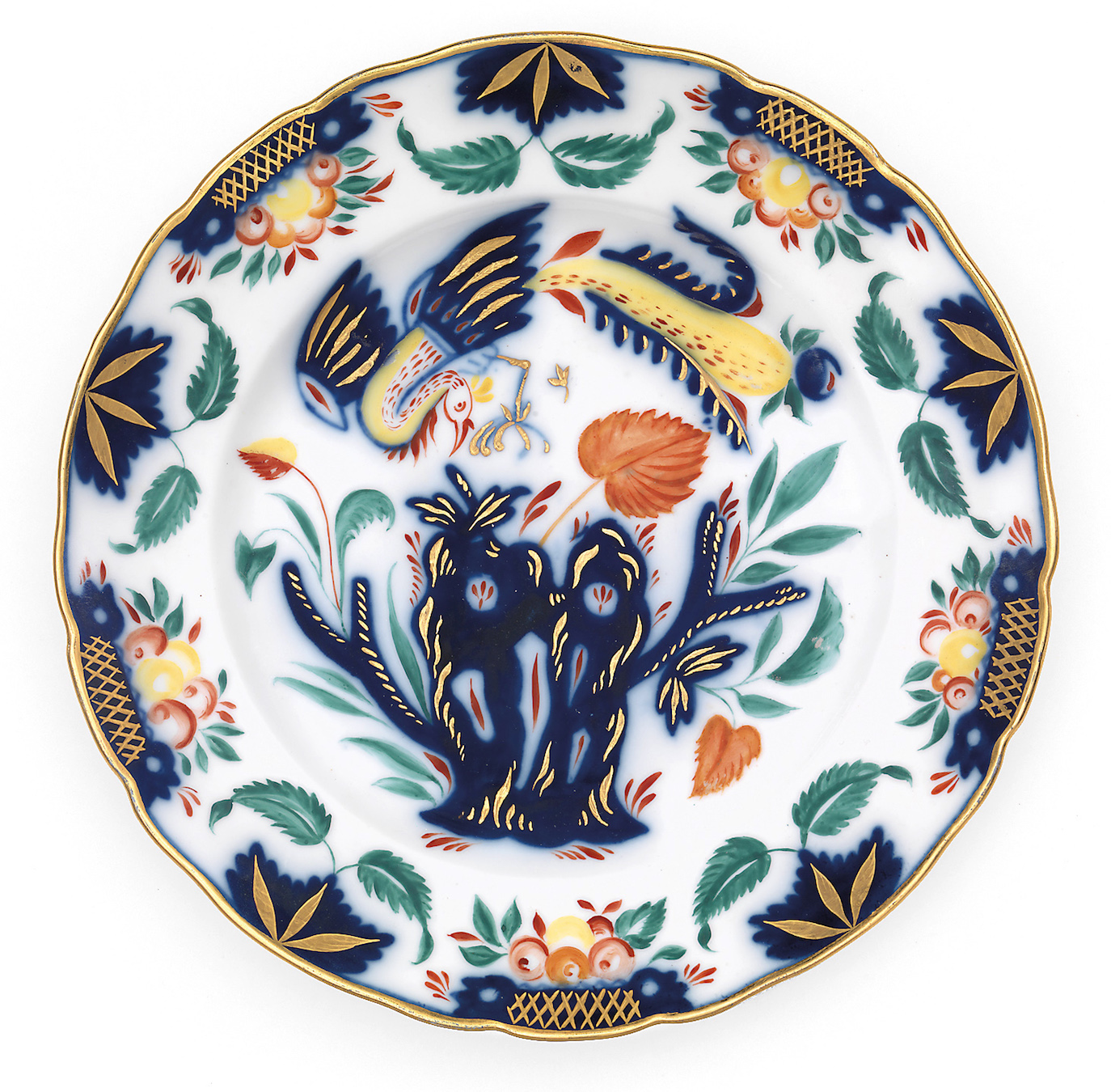 A Soviet Porcelain Plate "Peacock"