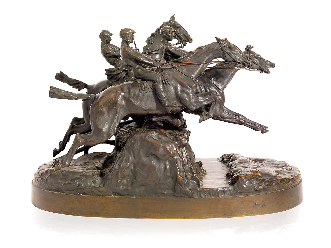 A Russian Equestrian Composition "Steeplechase"