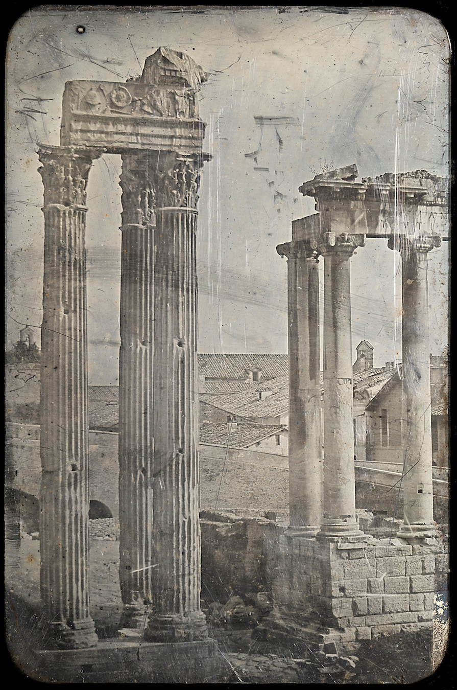 Rome. The Temple of Vespasian and Titus and the Temple of Saturn