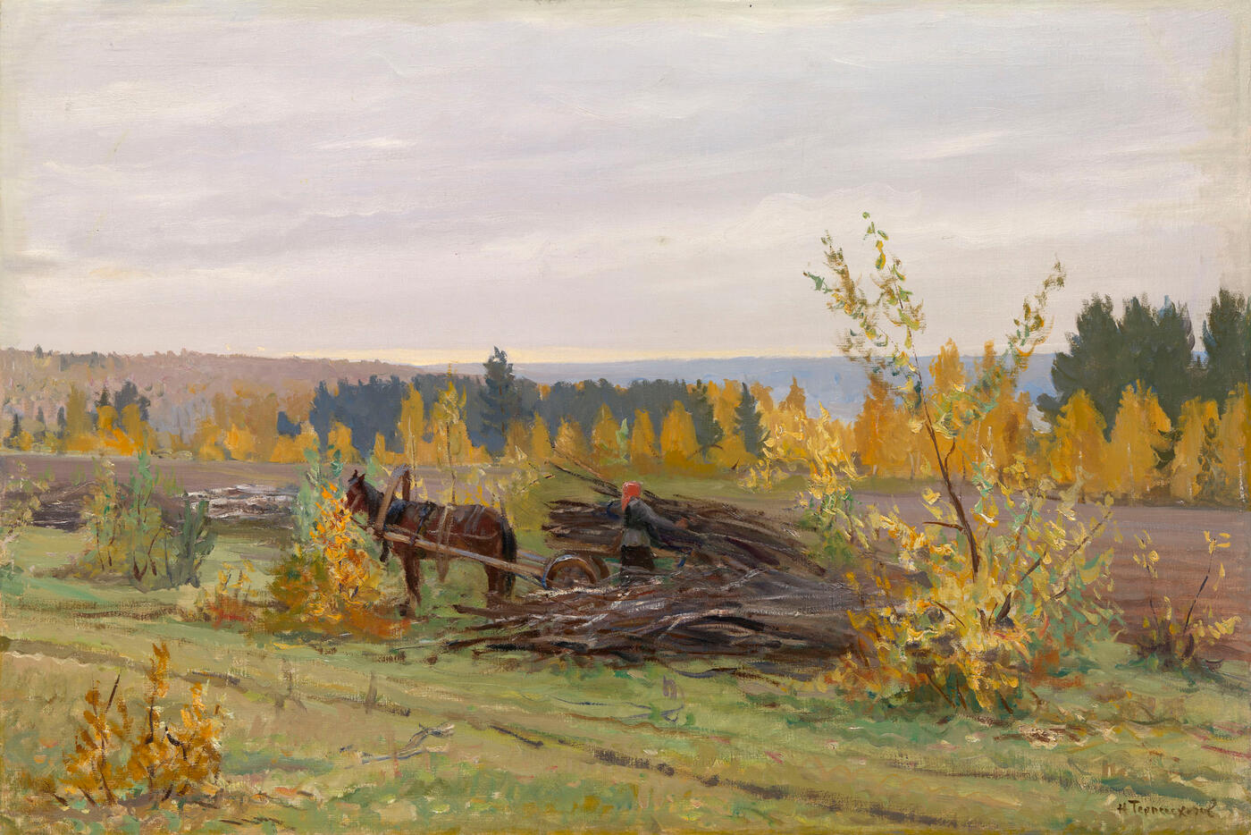 Landscape with Horse
