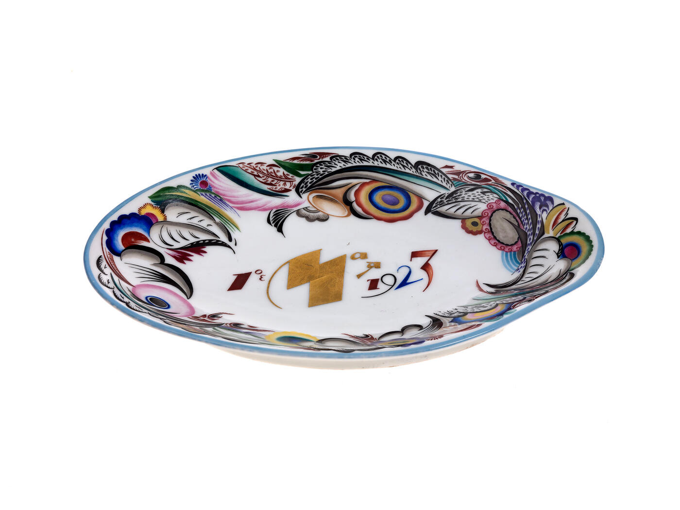 AFTER A PAINTED DESIGN BY RUDOLPH VILDE, STATE PORCELAIN MANUFACTORY, PETROGRAD, 1923–1924