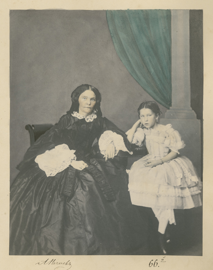 Portrait of Elizaveta Fortini with Her Daughter