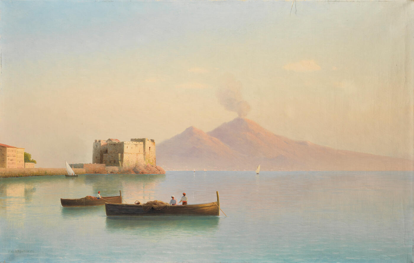 Old Harbour with a View of Vesuvius