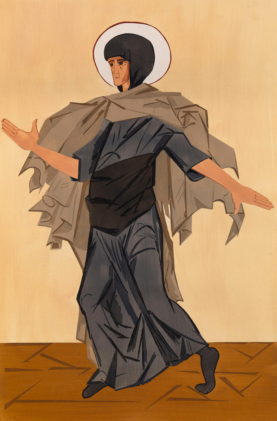St Anne, Costume Design for the LÉonide Massine Ballet-Mysteria "Liturgie"