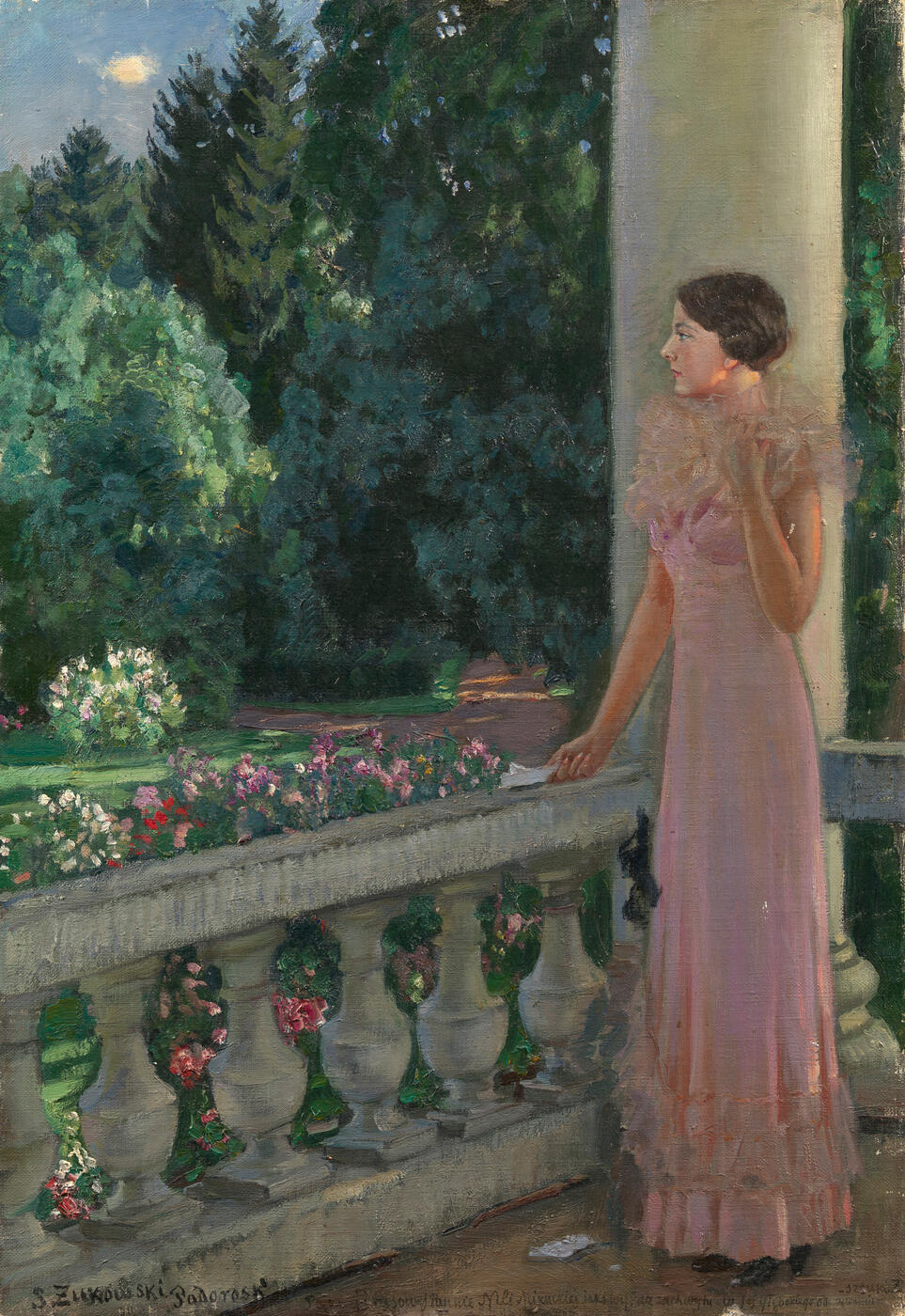 Lady on a Balcony, Podorosk Estate, Belarus